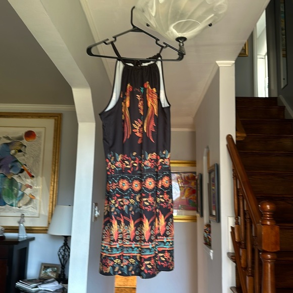 🌺 NWOT SHEIN Halter Neck Bohemian Floral dress Sz XL - Picture 6 of 12